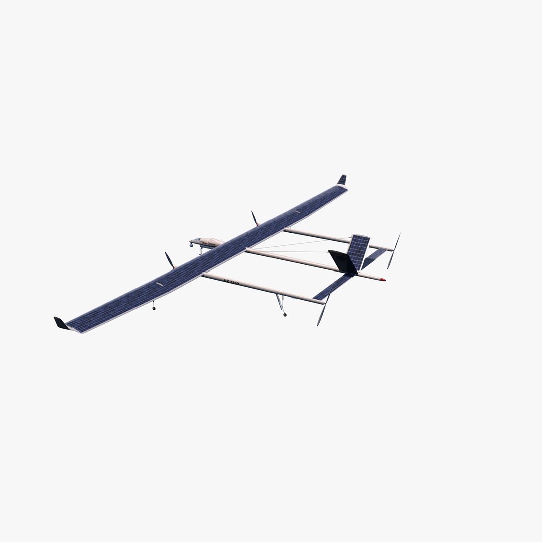 3d Solar Drone Model