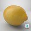 Zitrone PBR Metallness 3D gescannt