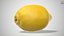 Zitrone PBR Metallness 3D gescannt