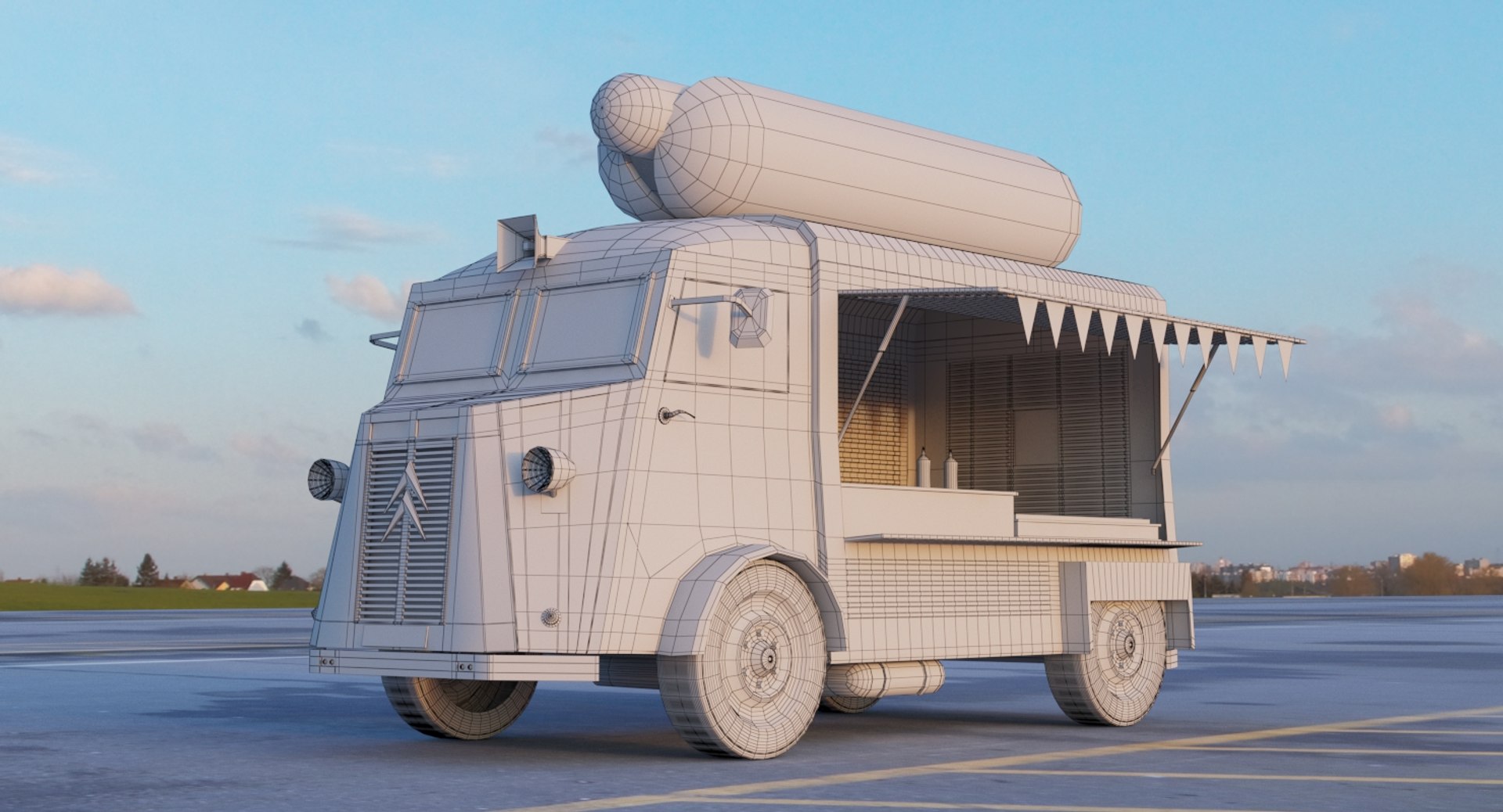 3D Hot Dog Truck Model - TurboSquid 1224402