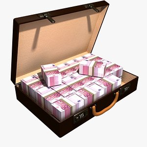 3d suitcase cash