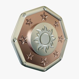Metallic Coin19 3D model