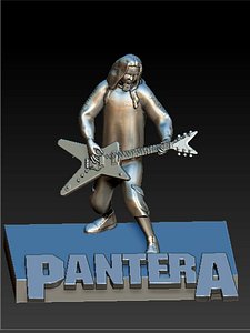 dimebag darrell 3D model