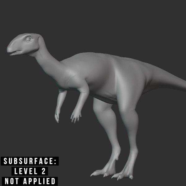 modelo 3d Lesothosaurus Basemesh Low Poly - TurboSquid 1994622