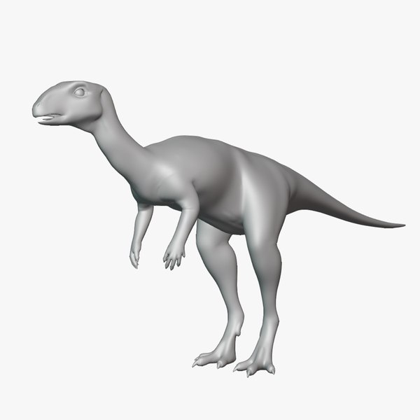 3D Lesothosaurus Basemesh Low Poly