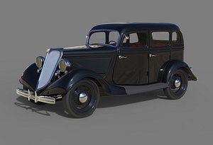 Ford V8 Model B 1933 3D model
