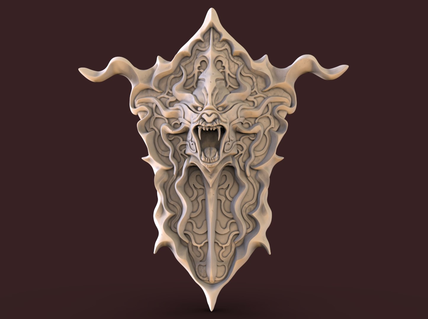 Shield Fantasy 3D Model - TurboSquid 1558935