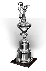 americas cup trophy 3d model