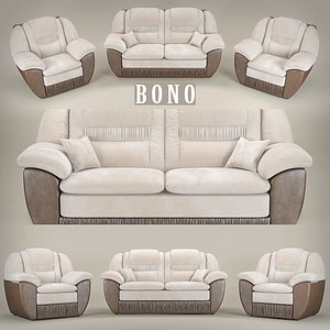 sofa and armchair BONO Chester1