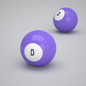 D Snooker Ball 3D model