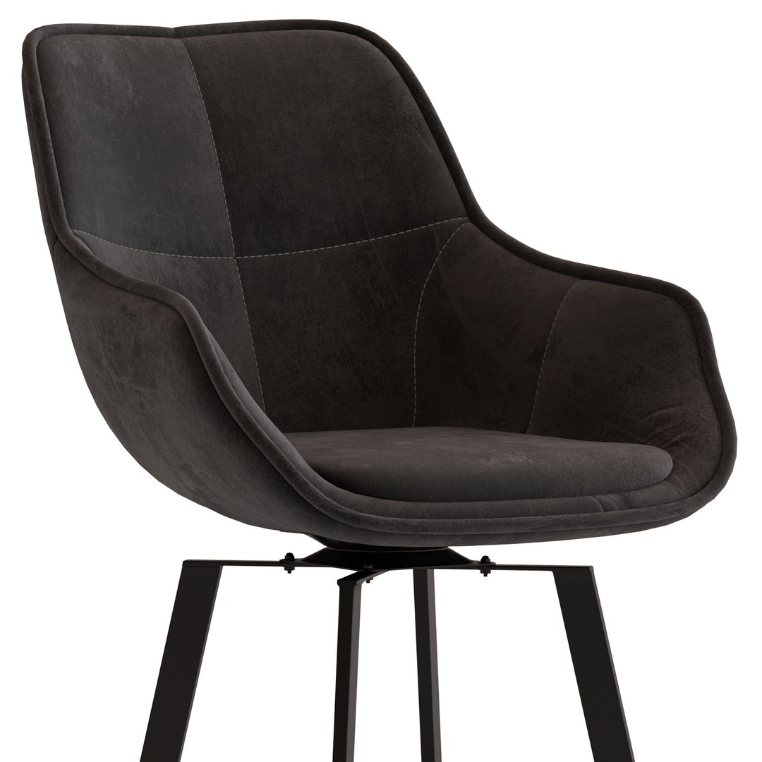 Temple and ster Krystoffer Barstool 3D model TurboSquid 2176101