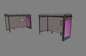 3D glass metal model