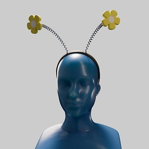 Daisy Spring Headband 3D