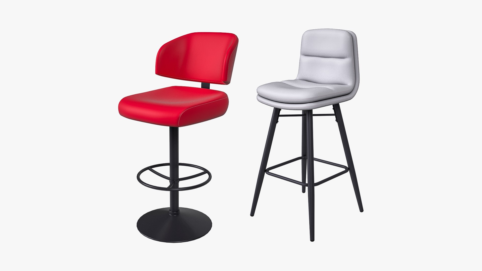 Bar Stools Collection model - TurboSquid 1844642