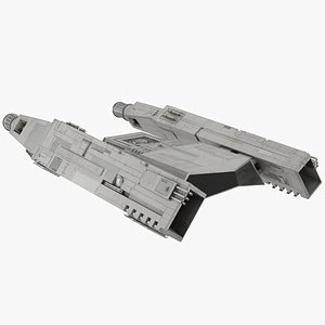 3D Sci-Fi Space Ship Rigged