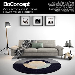 3d model boconcept indivi 2 seater