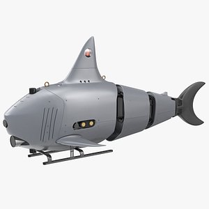 Shark Underwater Drone Rigged 3D