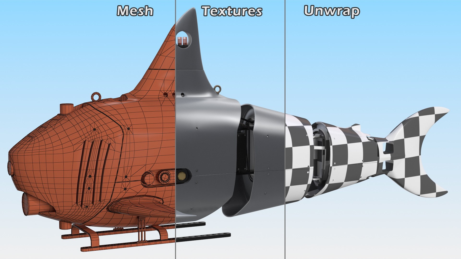 Shark Underwater Drone Rigged 3D https://p.turbosquid.com/ts-thumb/l4/Vp9EeS/gj/sharkunderwaterdronerigged3dsmodel023/jpg/1641909404/1920x1080/fit_q87/41bf75471bdef59aa62f73c46a16f5829cefafed/sharkunderwaterdronerigged3dsmodel023.jpg
