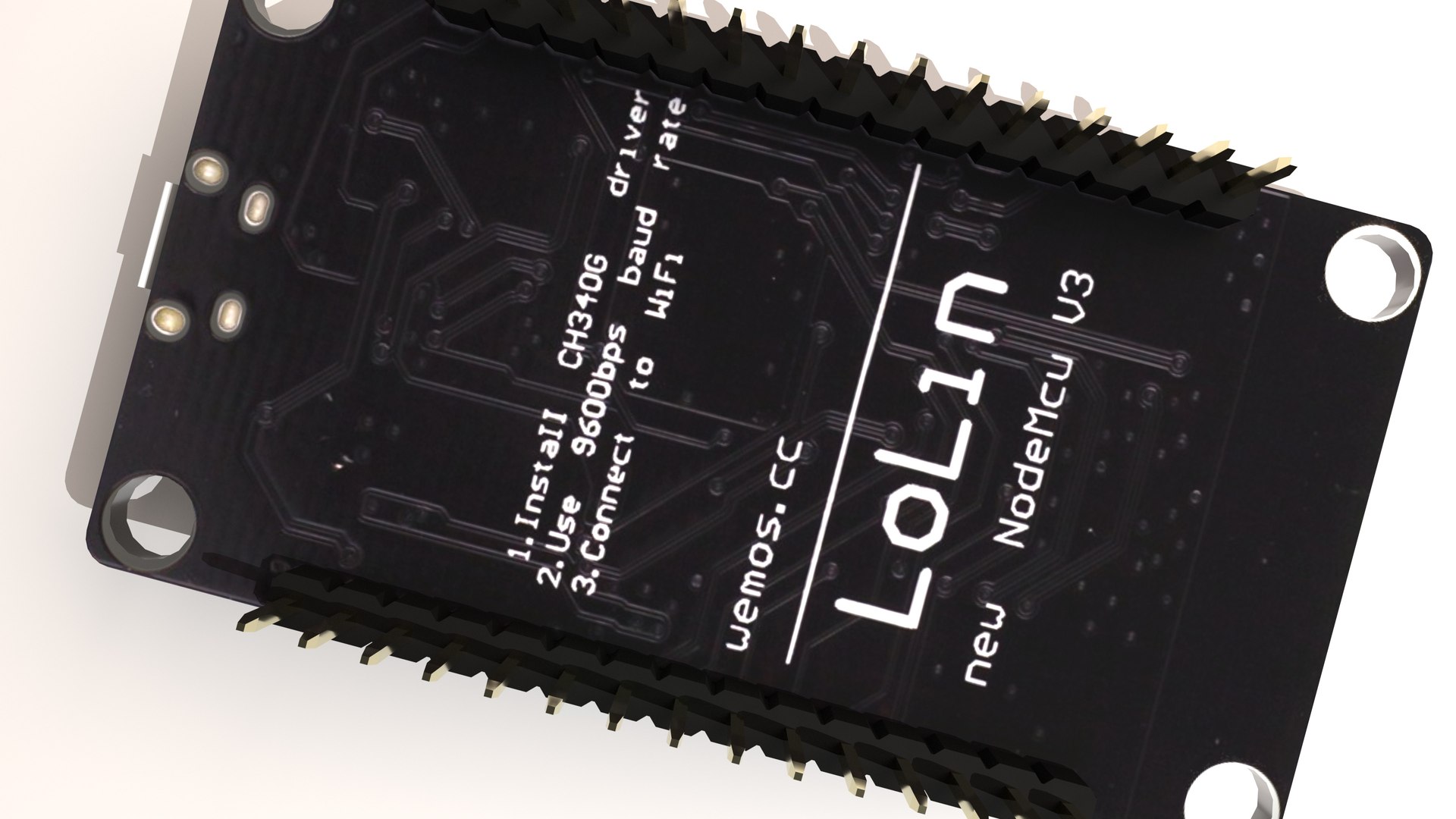 3D NodeMCU V3 With ESP8266 Arduino DIY Circuit Model - TurboSquid 2032718