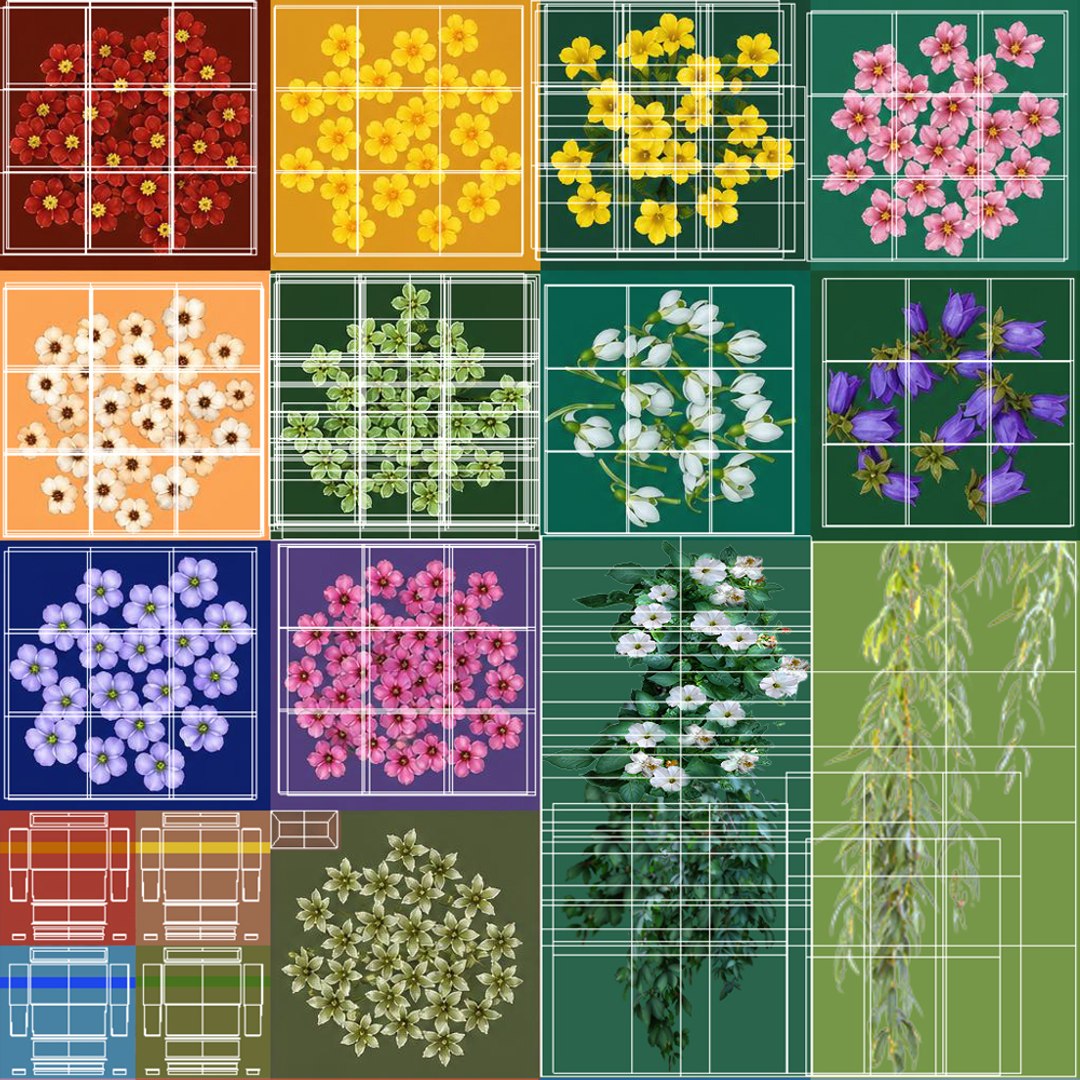 Flower Window Boxes Game Ready 3D Model 3D Model - TurboSquid 2641683