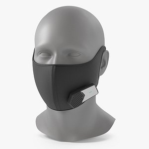 Electronic Air Filtering Respirator Mask on Mannequin Head