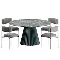 Amelie Chair Plisse Table by MIDJ