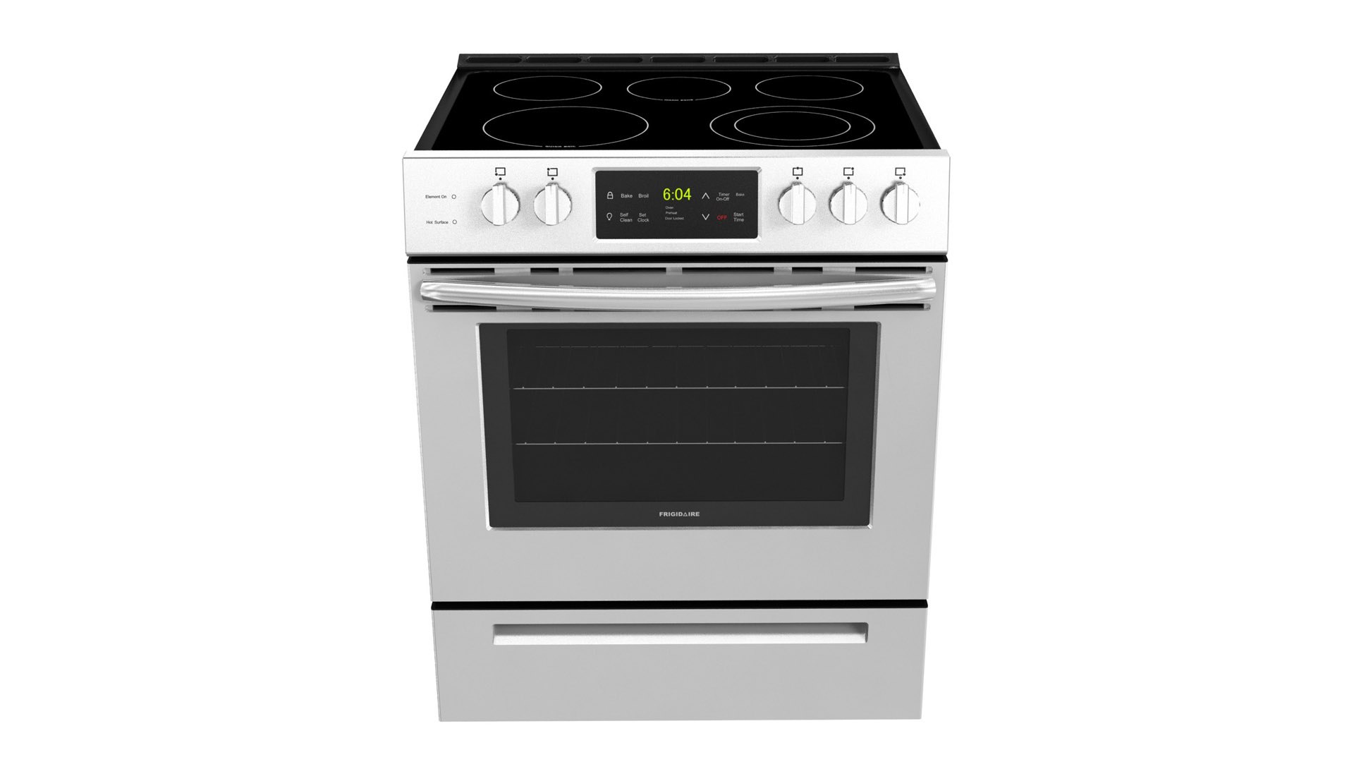 Frigidaire Front Control Freestanding Electric Range Model TurboSquid