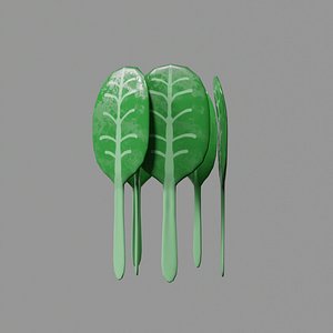 spinach low poly 3D model