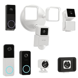 Intercom And Security Set 9 Wyze Products 3D
