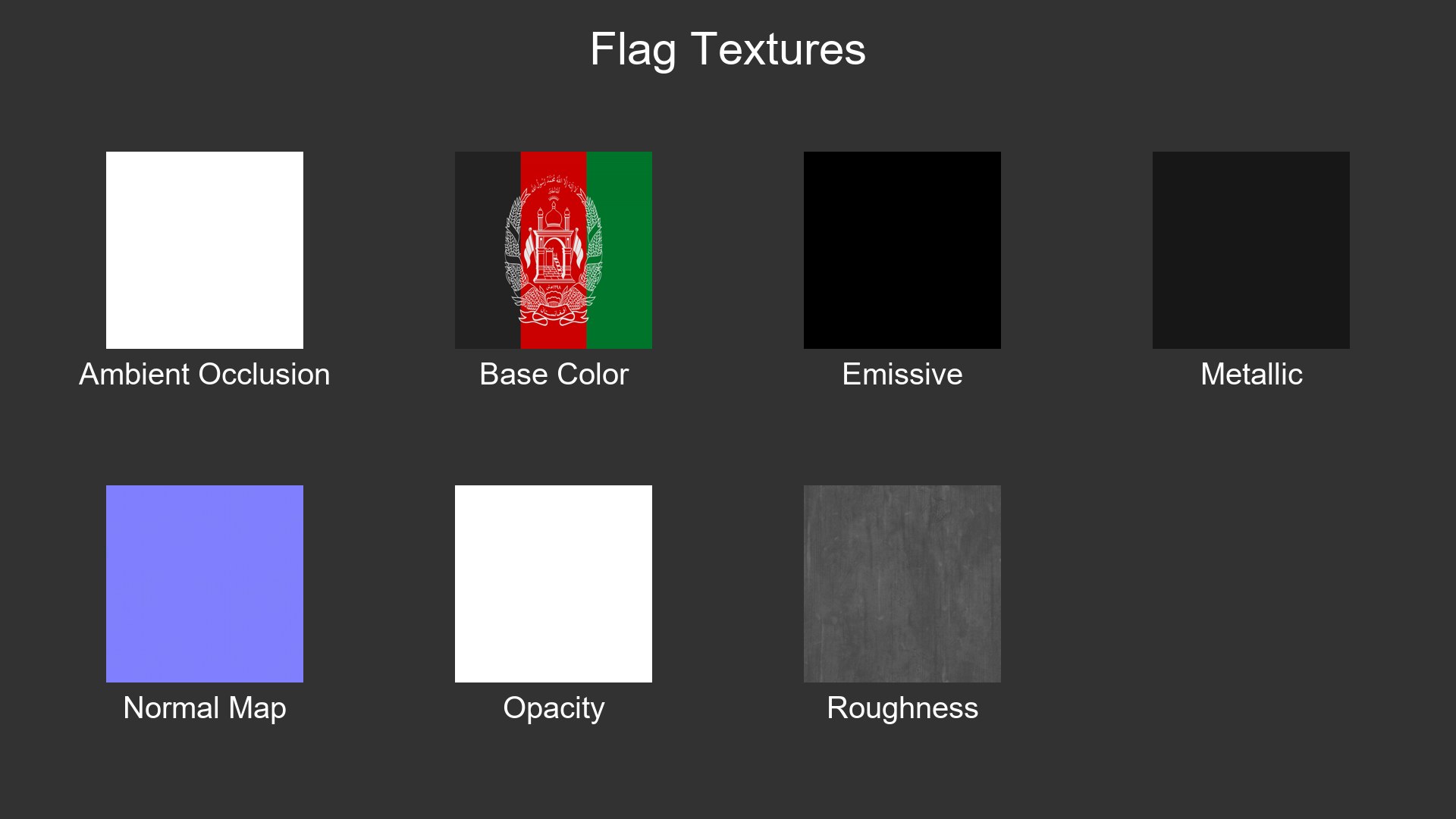 3D Afghanistan Flag Stand Pole Animated Loop model https://p.turbosquid.com/ts-thumb/l4/poJUMB/UD/flag_textures/png/1772460797/1920x1080/fit_q87/8a9d8dd9b36a8cfe4126ffc10f99c56a09c2a776/flag_textures.jpg