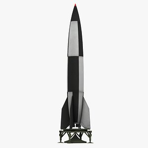 v-2 ballistic missile v2 3D model