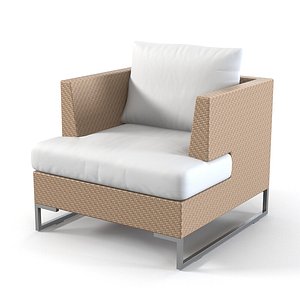 luxor lounge chair 3d 3ds