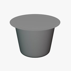 3D Basic Coffee Capsule - Geometry Only No Textures No Materials model