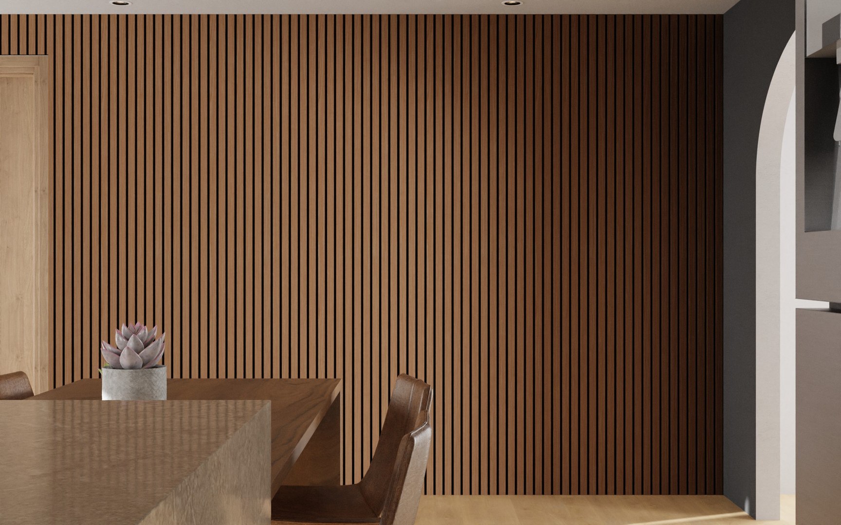 Decorative Wooden Slat Wall Panels 3D Model - TurboSquid 2108668
