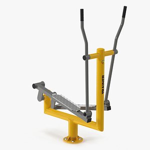 3D Elliptical Outdoor Cross Trainer Yellow
