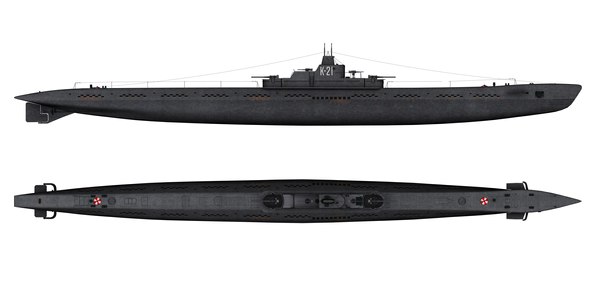 K-21第二次世界大戦ソビエト潜水艦3Dモデル - TurboSquid 489417