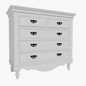 Chest of drawers with five drawers Marseille 3D model