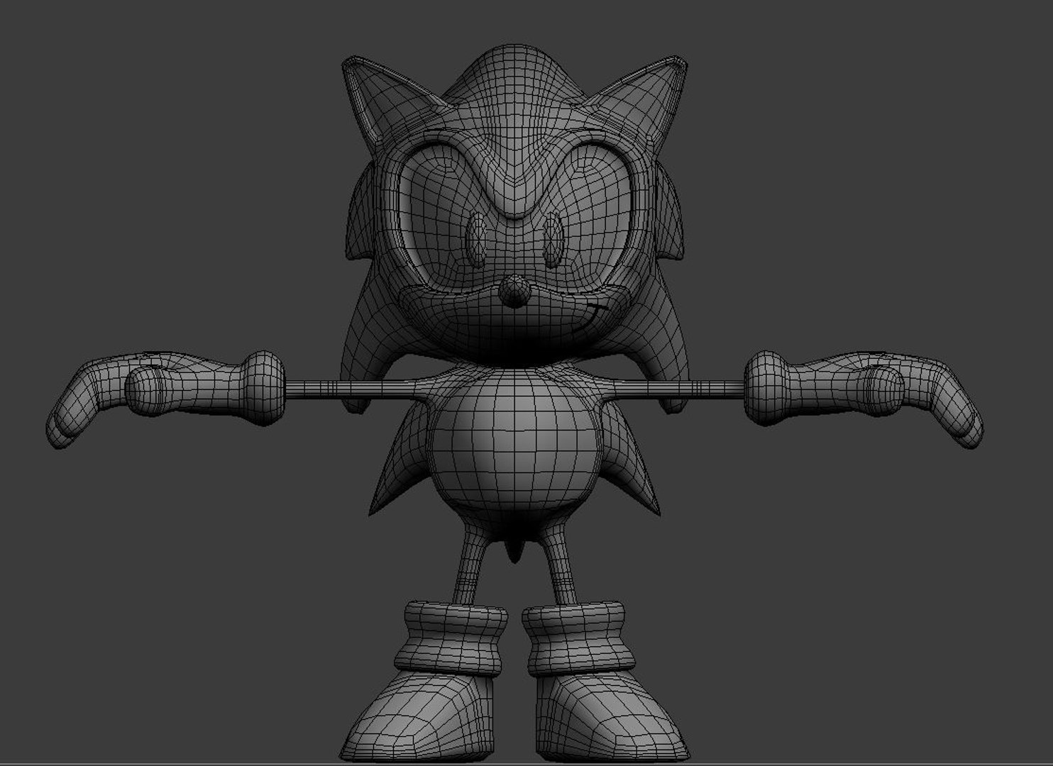 3d Model Blue Hedgehog