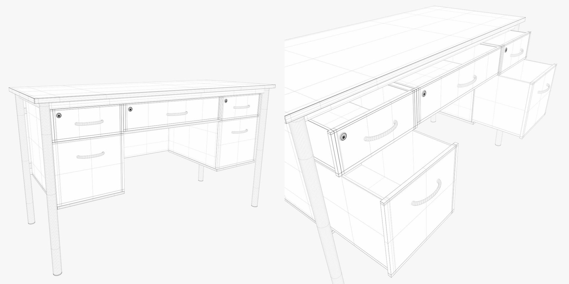 3D model Teacher desk 2 - TurboSquid 1928021