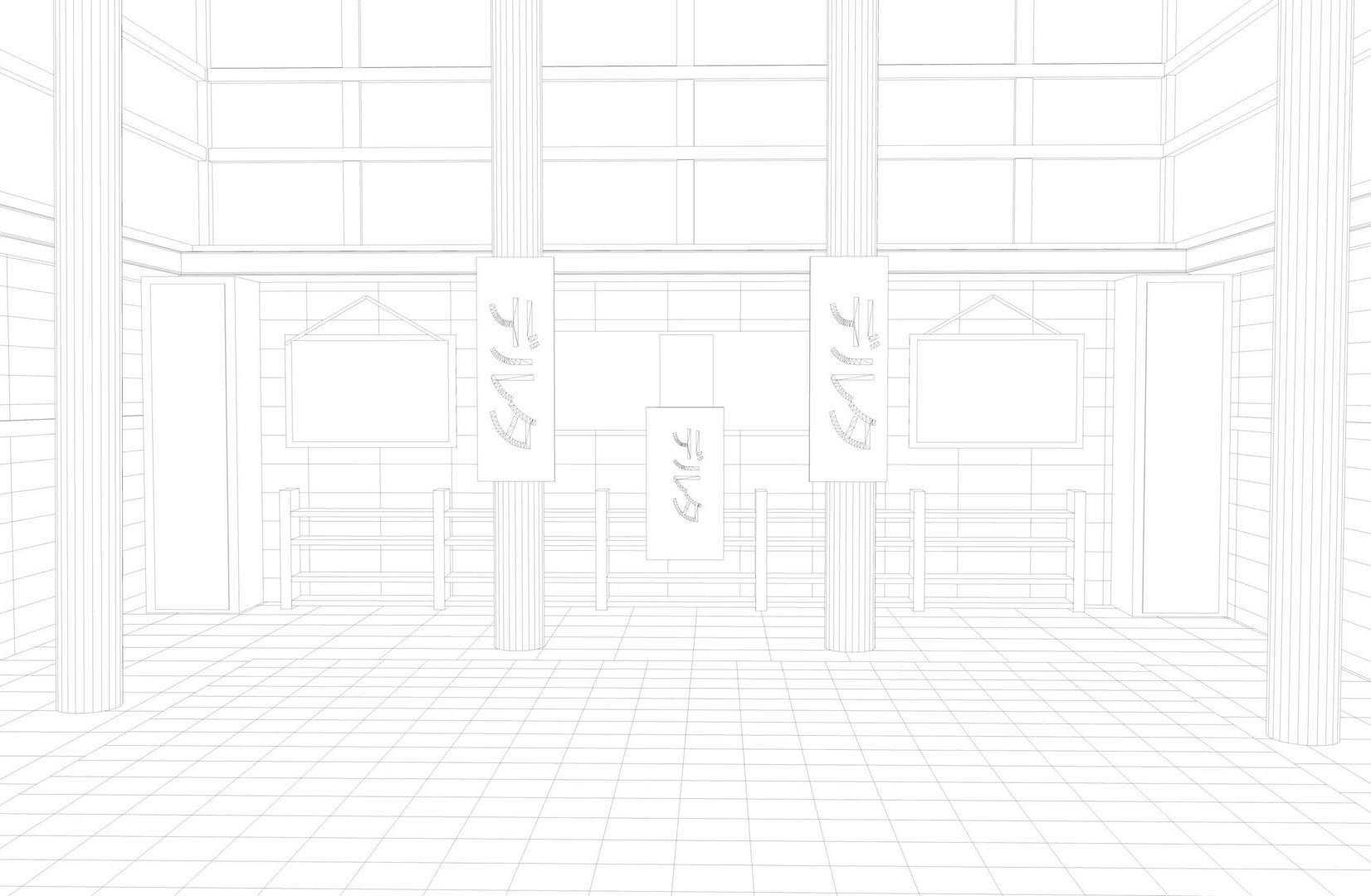 3D Dojo Japanese Training - TurboSquid 1479335
