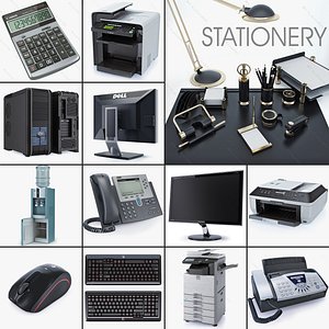 office equipment ip stationery 3d model