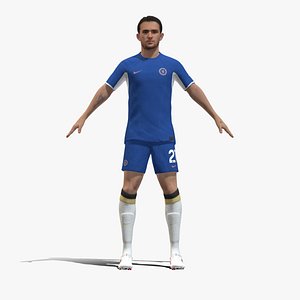 3D Rigged Ben Chilwell Chelsea 2024 model