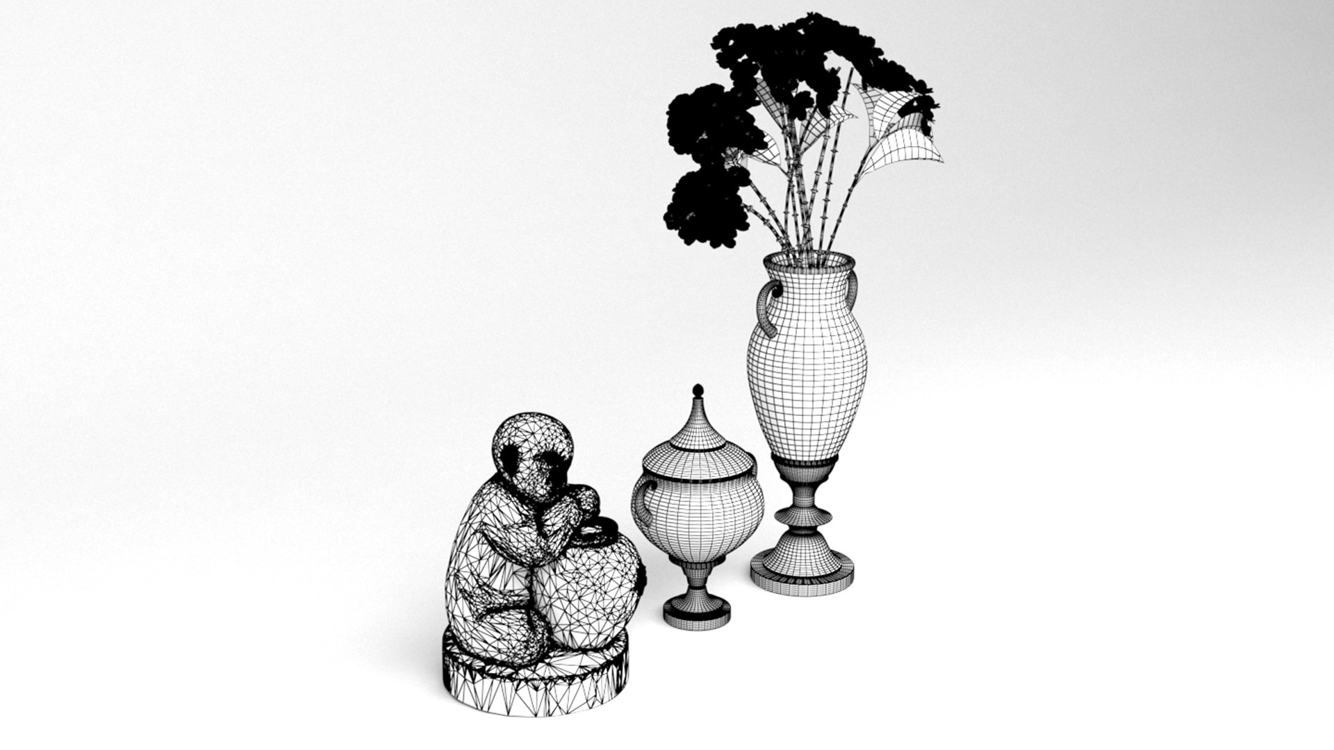 3D vase decoration model TurboSquid 2024416