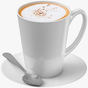 3D Cappuccino Mug 02 model