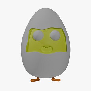 Egg Cartoon Character model