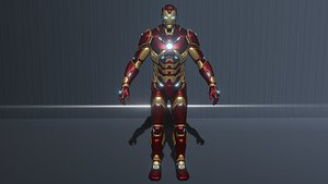 3D Ironman Stark Tech low-poly