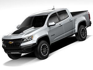 3D model Chevrolet Colorado ZR2 4-door 2017