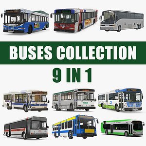 Buses 3D Models Collection 7