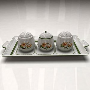 Spices Set Roses Theme