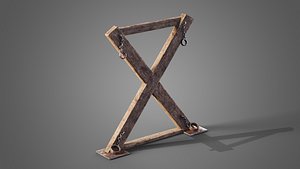 Prison torture cross 3D model